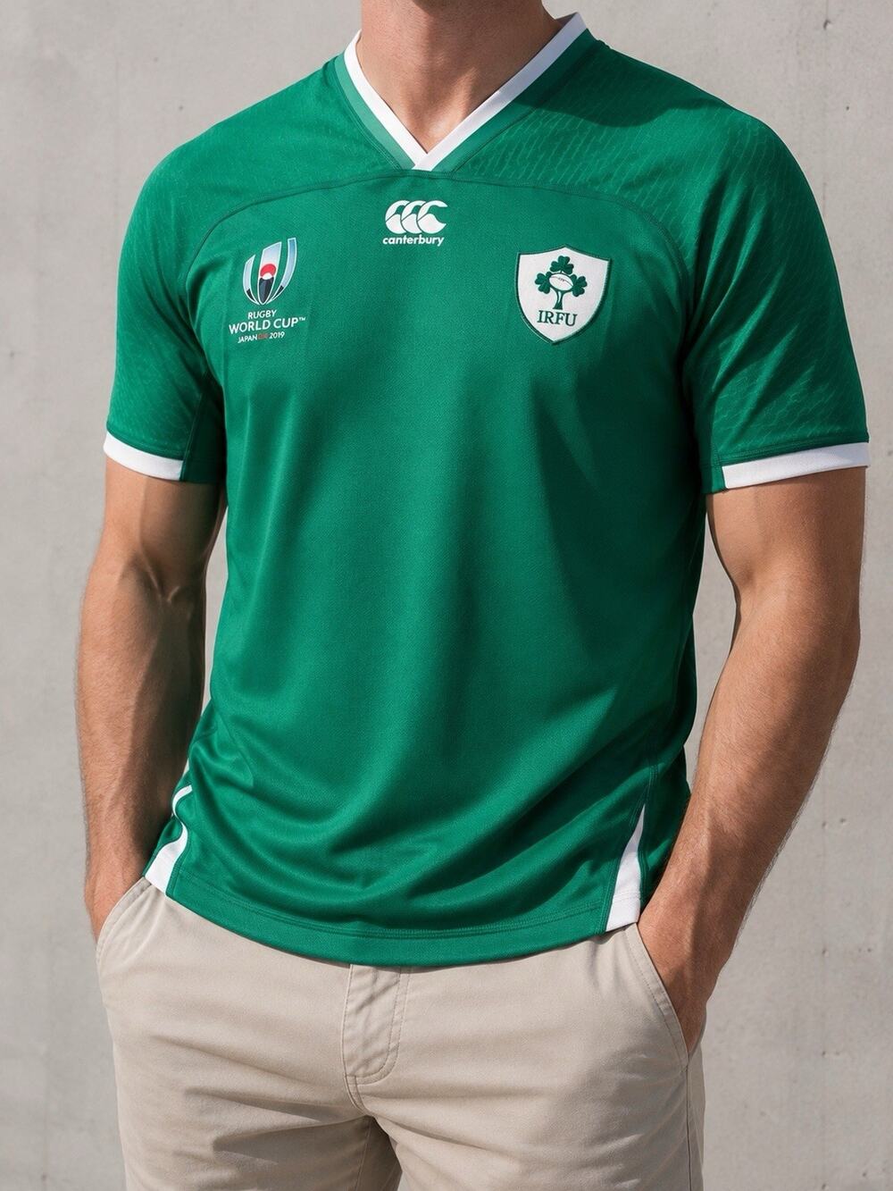 Canterbury IRFU Japan Rugby World Cup 2019 Jersey Green Ireland Irish